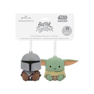 NWT Hallmark Star Wars: The Mandalorian and Grogu Magnetic Christmas Ornaments